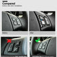 For BMW E90 E92 2005-12 Carbon Fiber Steering Wheel Switch Button Cover Strips e