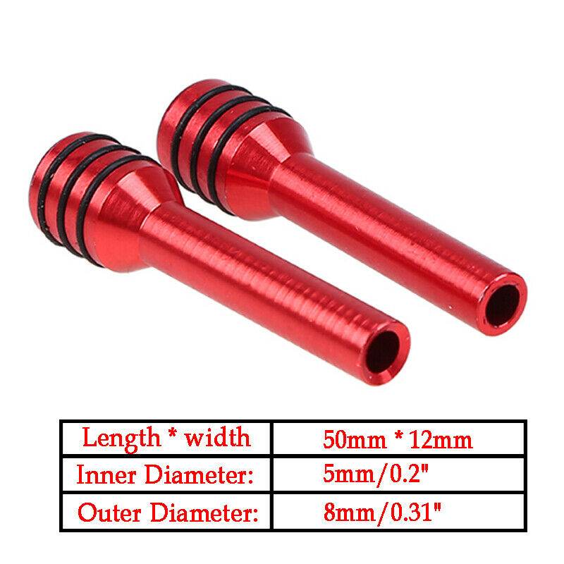 2Pcs Red Alloy Truck Car Interior Door Locking Lock Knob Pull Pins Accessories