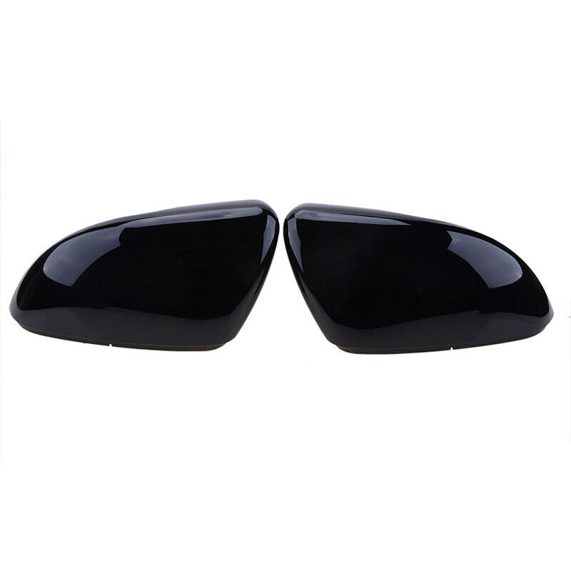 2pcs Gloss Black Door Wing Mirror Cover Caps Casing For VW Golf MK6 2009-2013 UK