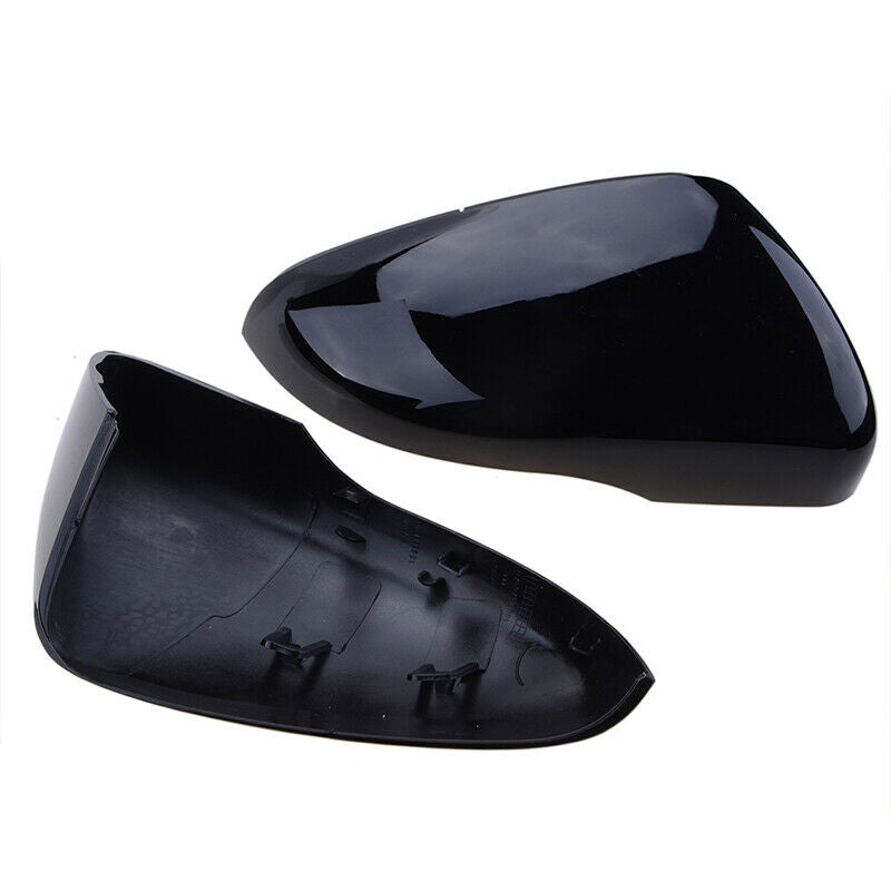 2pcs Gloss Black Door Wing Mirror Cover Caps Casing For VW Golf MK6 2009-2013 UK