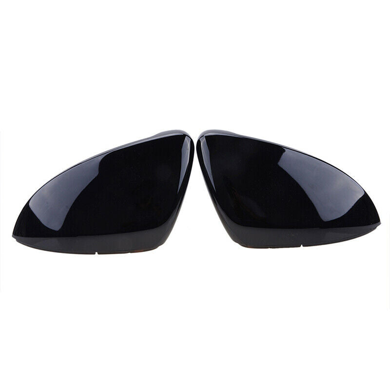 Gloss Black Wing Mirror Cover Caps Casing For VW Golf Mk7 Mk7.5 R GTI 2014-2018