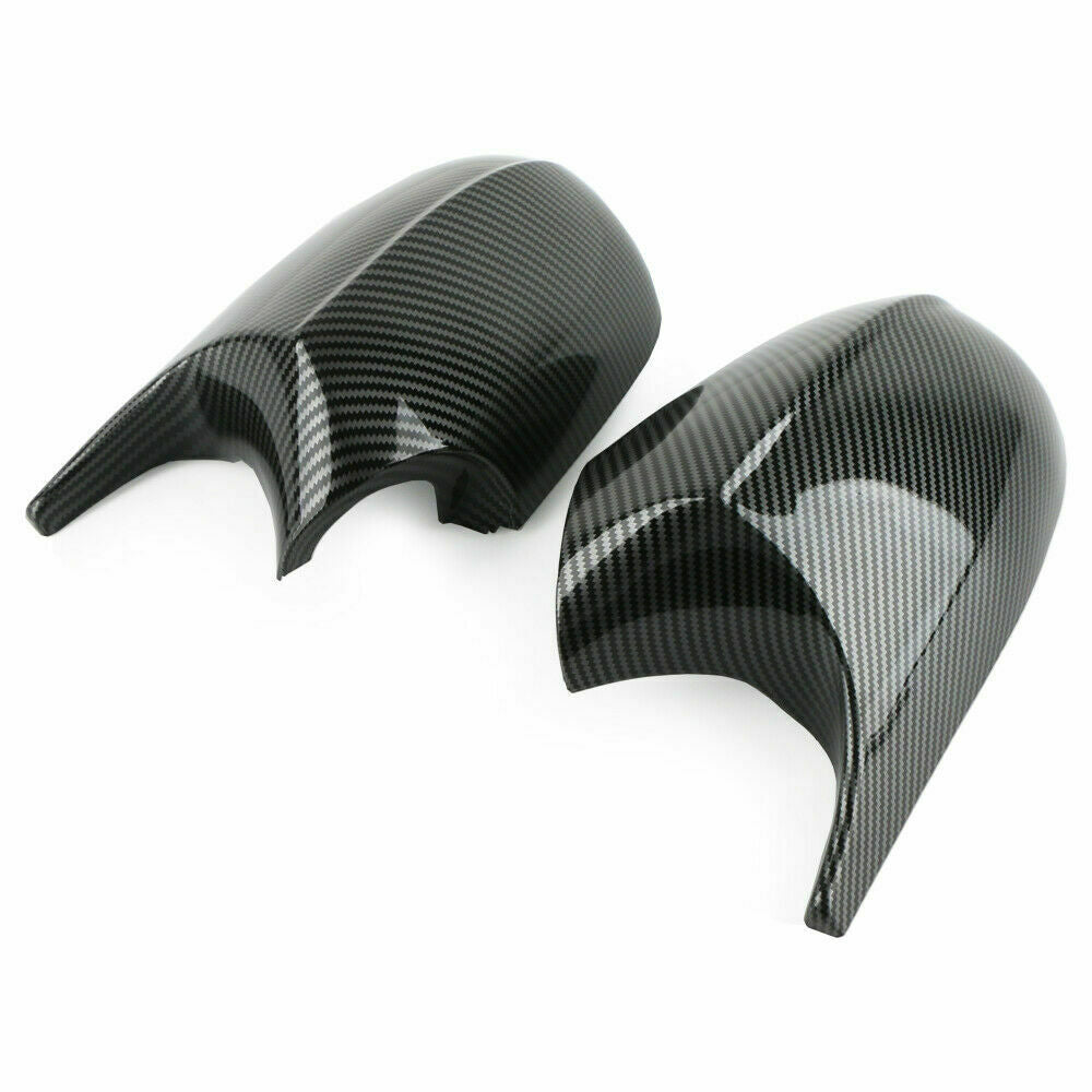 2x For BMW E90 E91 E92 E93 LCI Carbon Fiber M3 Style Side Mirror Cover Cap UK AE