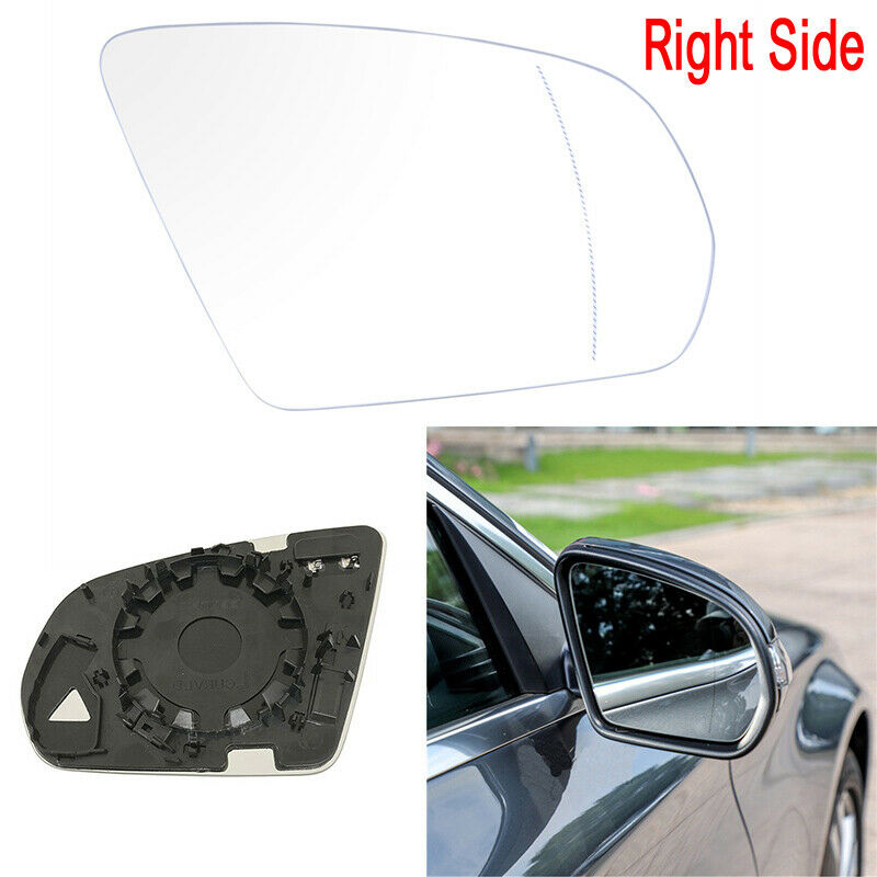 For MERCEDES W205 W222 2014-2018 HEATED Right Door Side Wing Mirror White Glass