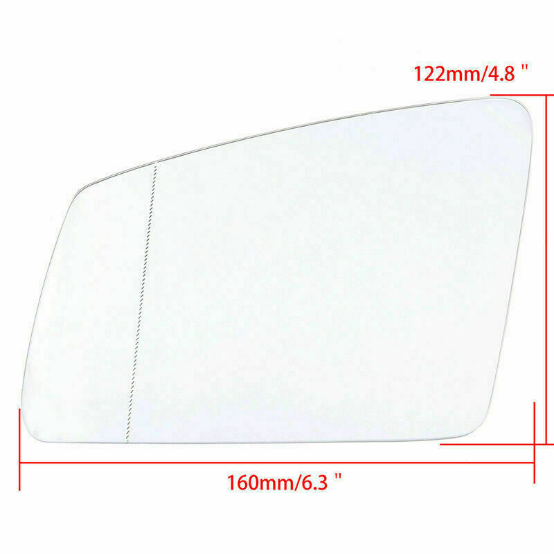 Left Passenger Side White Heated Wing Mirror Glass for MERCEDES E-Class W212 UK