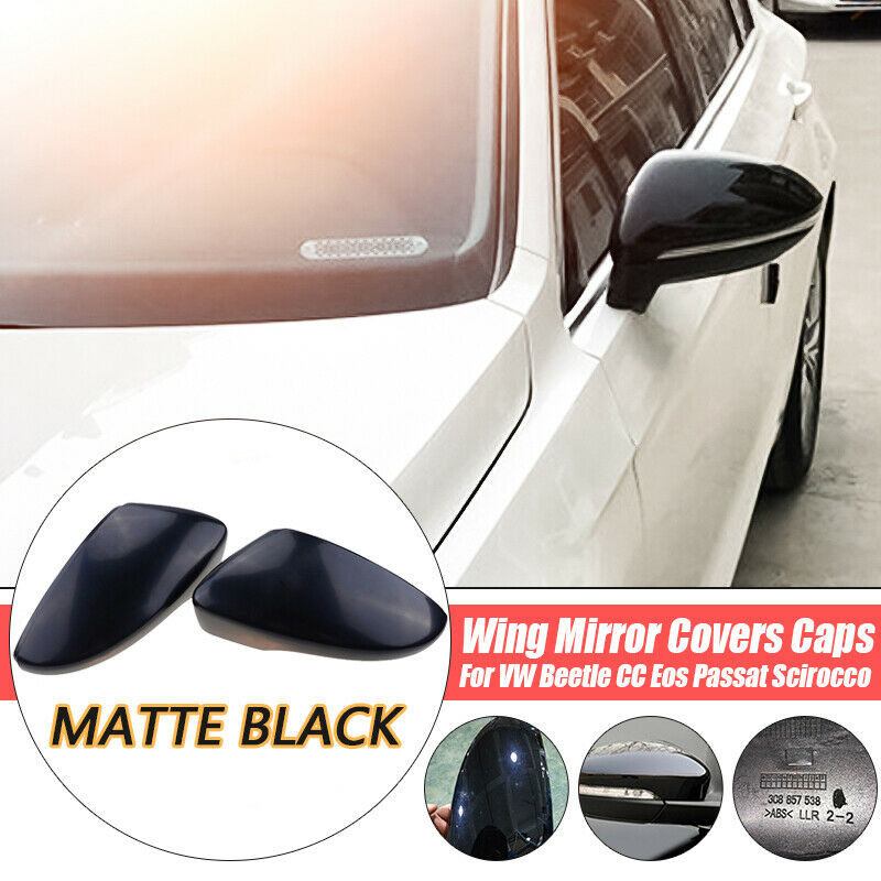 For Fit VW Beetle CC Passat B7 Jetta IV 4 Scirocco Door Wing Mirror Cover Cap UK