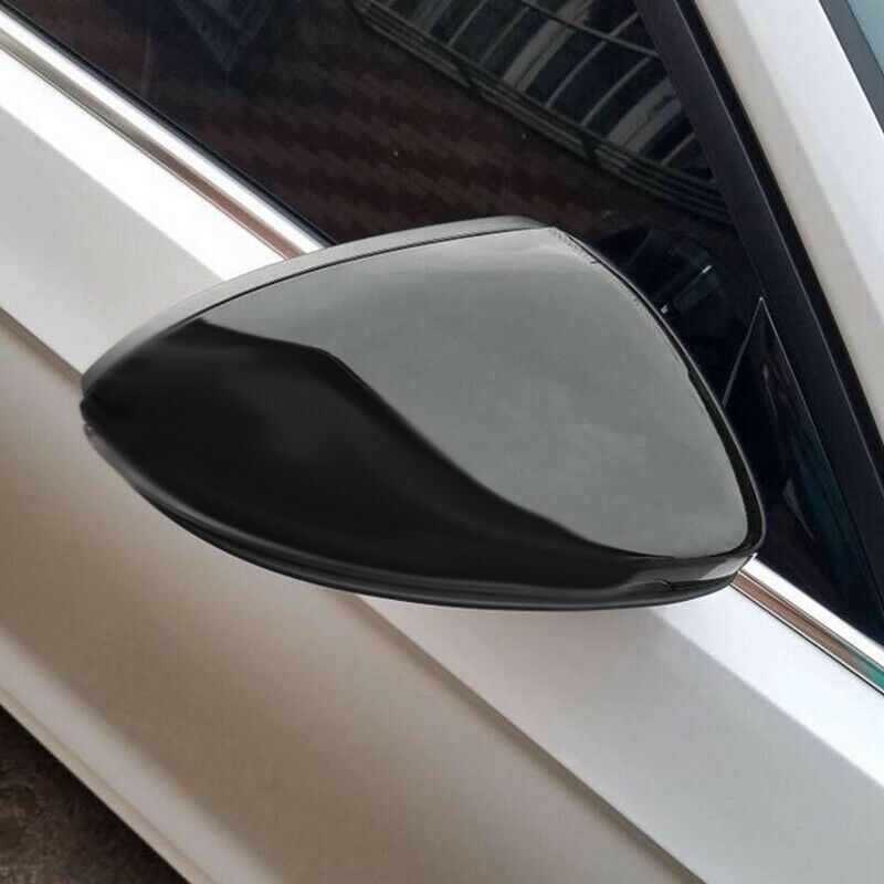 Black Drive Door Wing Mirror Cover Cap For VW Golf MK7 MKVII E-Golf 2013-2018 UK