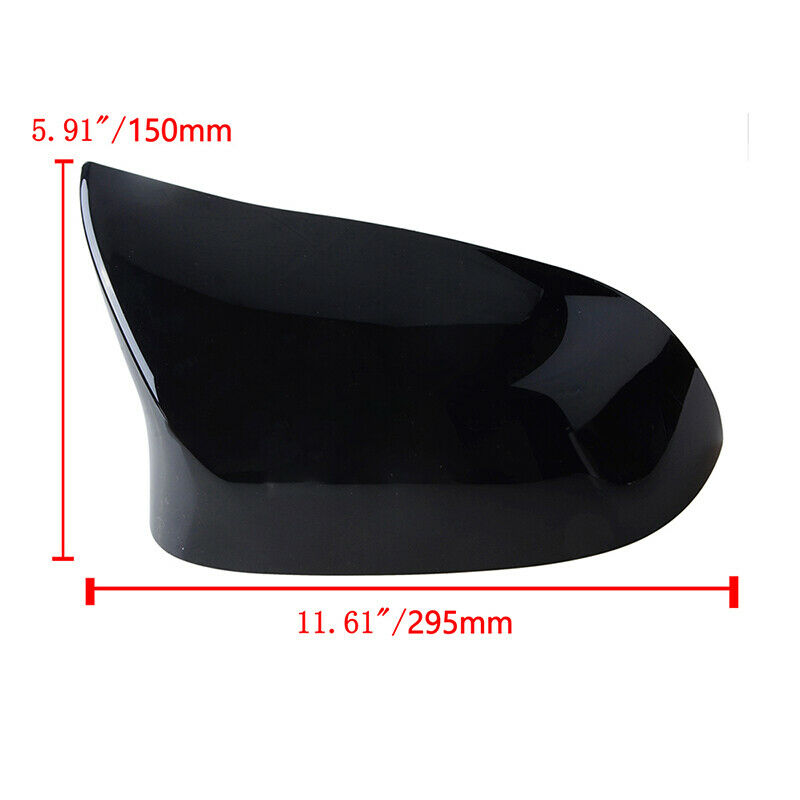 Gloss Black Wing Mirror Cover Cap For BMW X3 F25 X4 F26 X5 F15 X6 F16 2015-2018