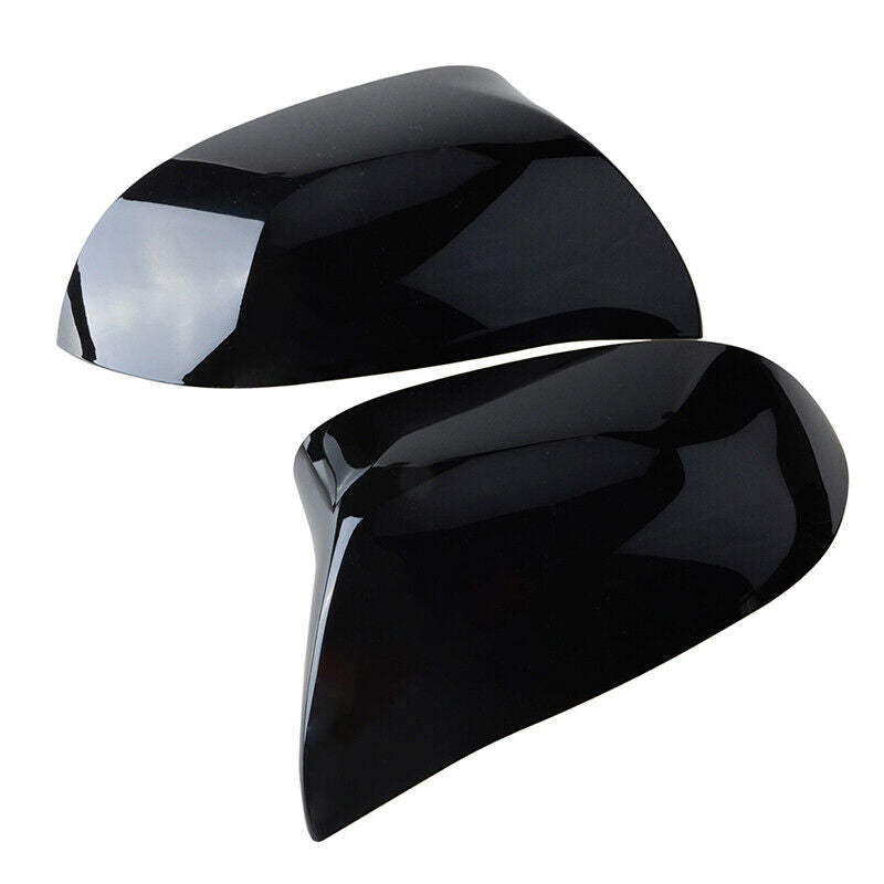 Gloss Black Wing Mirror Cover Cap For BMW X3 F25 X4 F26 X5 F15 X6 F16 2015-2018