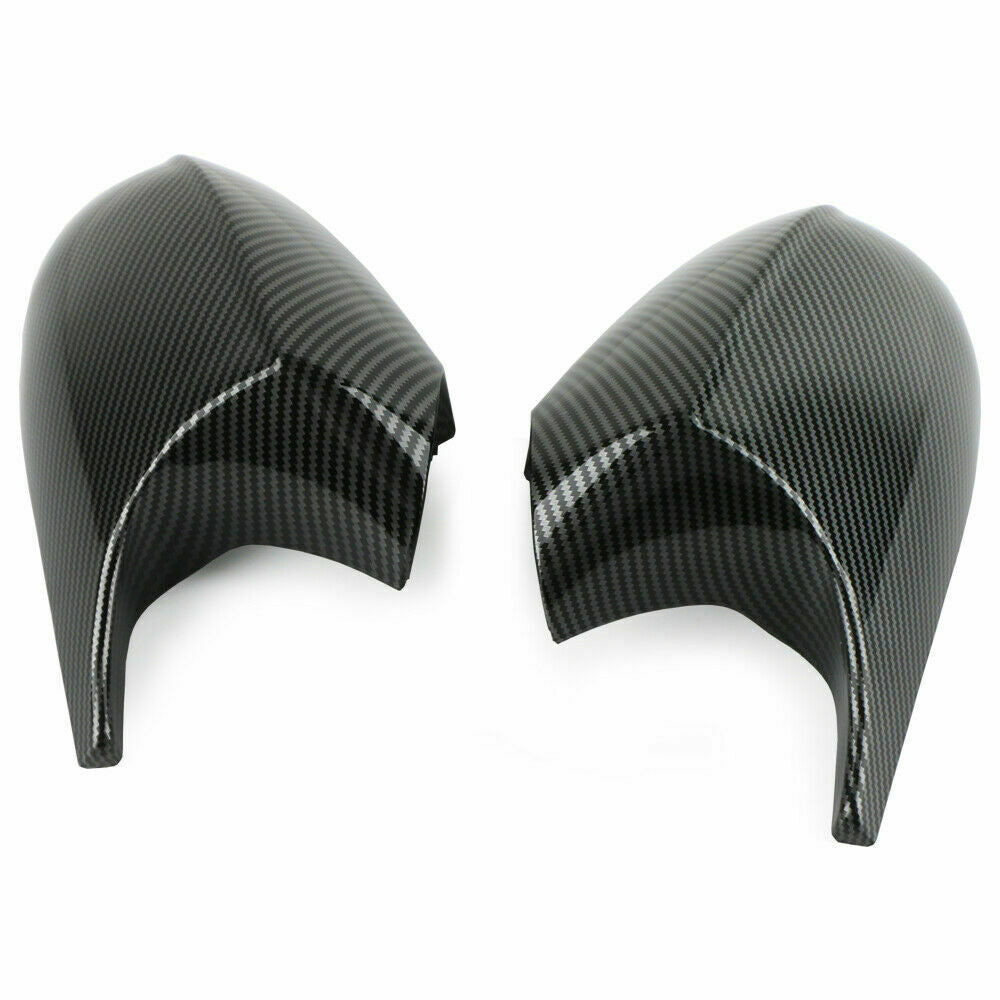 Pair For BMW E90 E91 E92 E93 LCI Carbon Fiber M3 Style Side Mirror Cover Cap UK