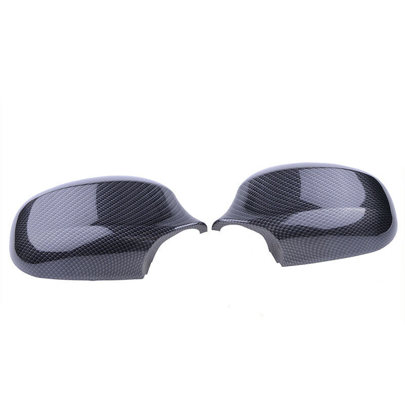 Carbon Look Rear View Mirror Cover Caps For BMW E87 E81 E82 E90 E91 E92 E93 LCI