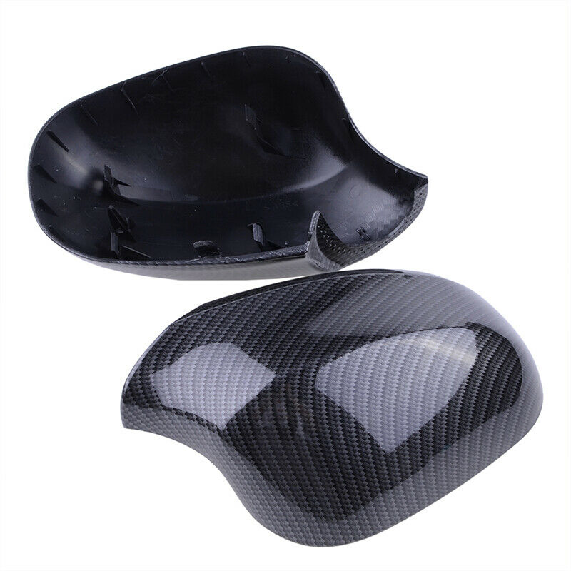 Carbon Look Rear View Mirror Cover Caps For BMW E87 E81 E82 E90 E91 E92 E93 LCI