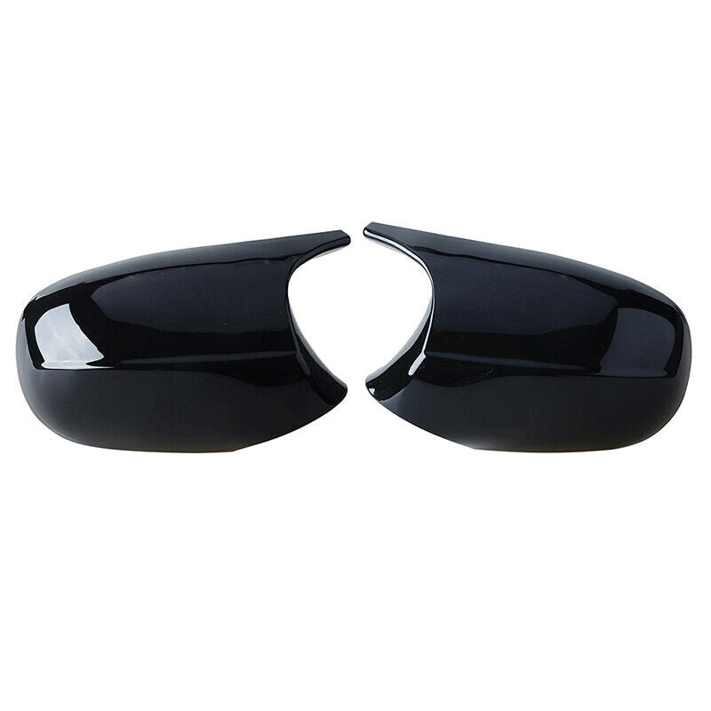 2x Gloss Black Door Wing Mirror Cap Covers For BMW E90 E91 E92 E93 LCI 2008-2012