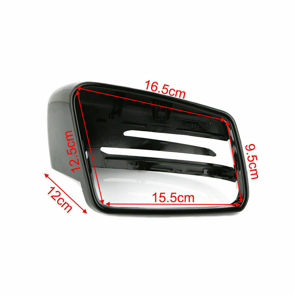 Gloss Black Wing Mirror Cover For Mercedes-Benz W204 W246 X204 W212 W221 C117 UK