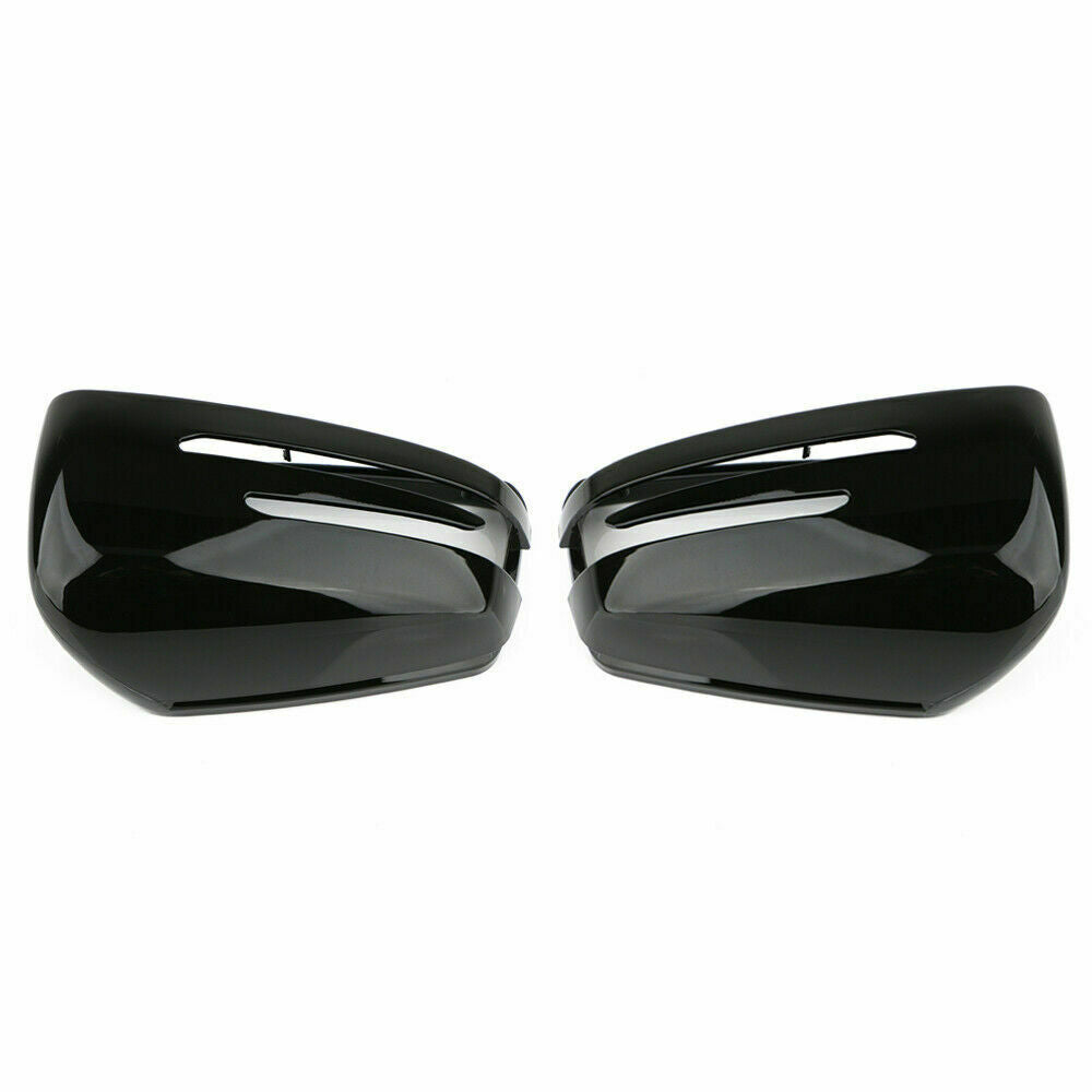 Gloss Black Wing Mirror Cover For Mercedes-Benz W204 W246 X204 W212 W221 C117 UK