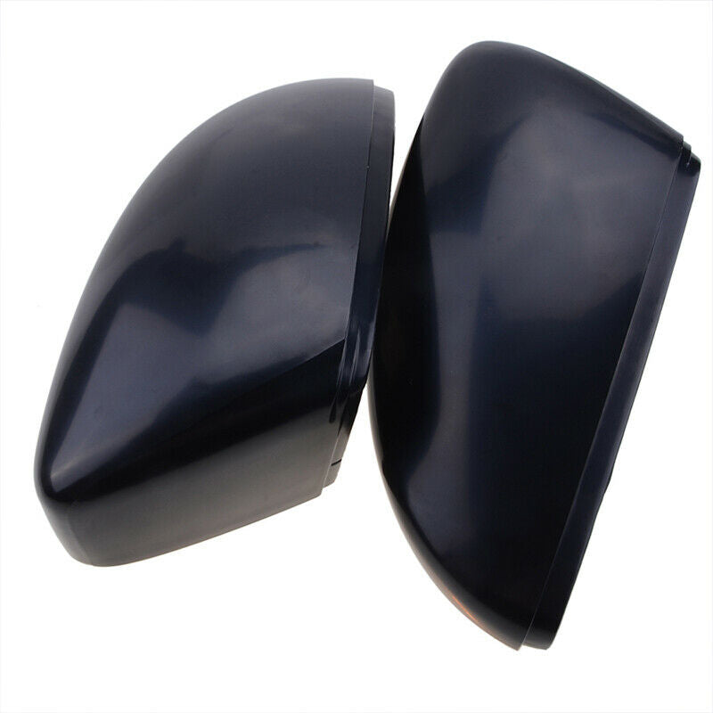 Pair Black Wing Mirror Cover Casing For VW CC Passat B7 Beetle EOS Scirocco UK