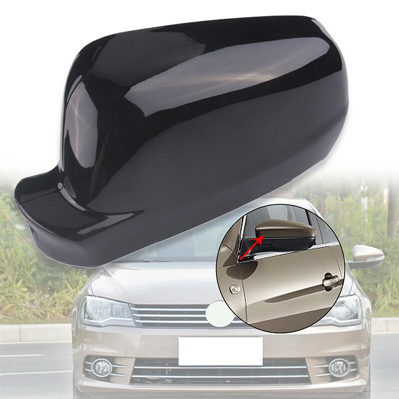 Left Wing Mirror Cover Cup For VW Golf MK4 Jetta Passat B5 1996-2004 Gloss Black