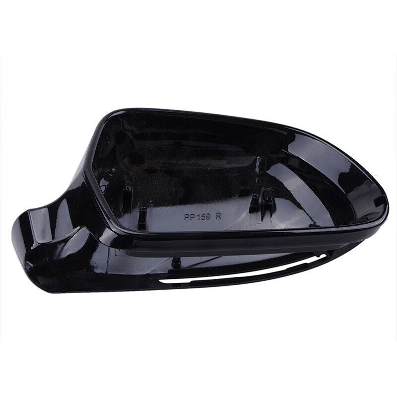 FOR AUDI A3 A4 A5 A6 Q3 2009-2012 BLACK DOOR WING MIRROR COVERS CAPS RIGHT SIDE