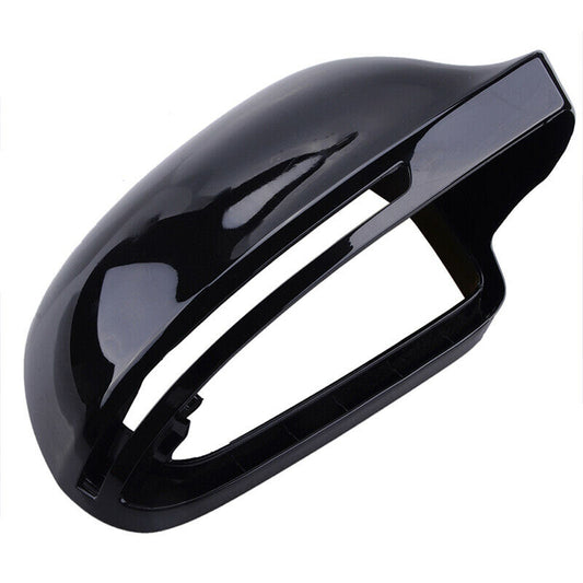 FOR AUDI A3 A4 A5 A6 Q3 2009-2012 BLACK DOOR WING MIRROR COVERS CAPS RIGHT SIDE
