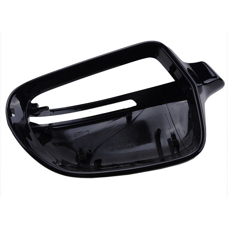 FOR AUDI A3 A4 A5 A6 Q3 2009-12 BLACK DOOR WING MIRROR COVERS CAPS RIGHT SIDE ae