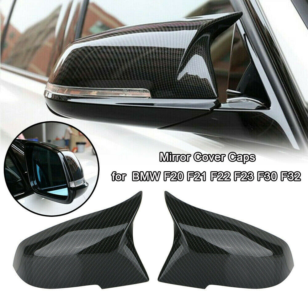 Kidney Grill+Carbon Fiber Mirror Caps Covers for BMW F30 Sedan 12-2018 320i 328i