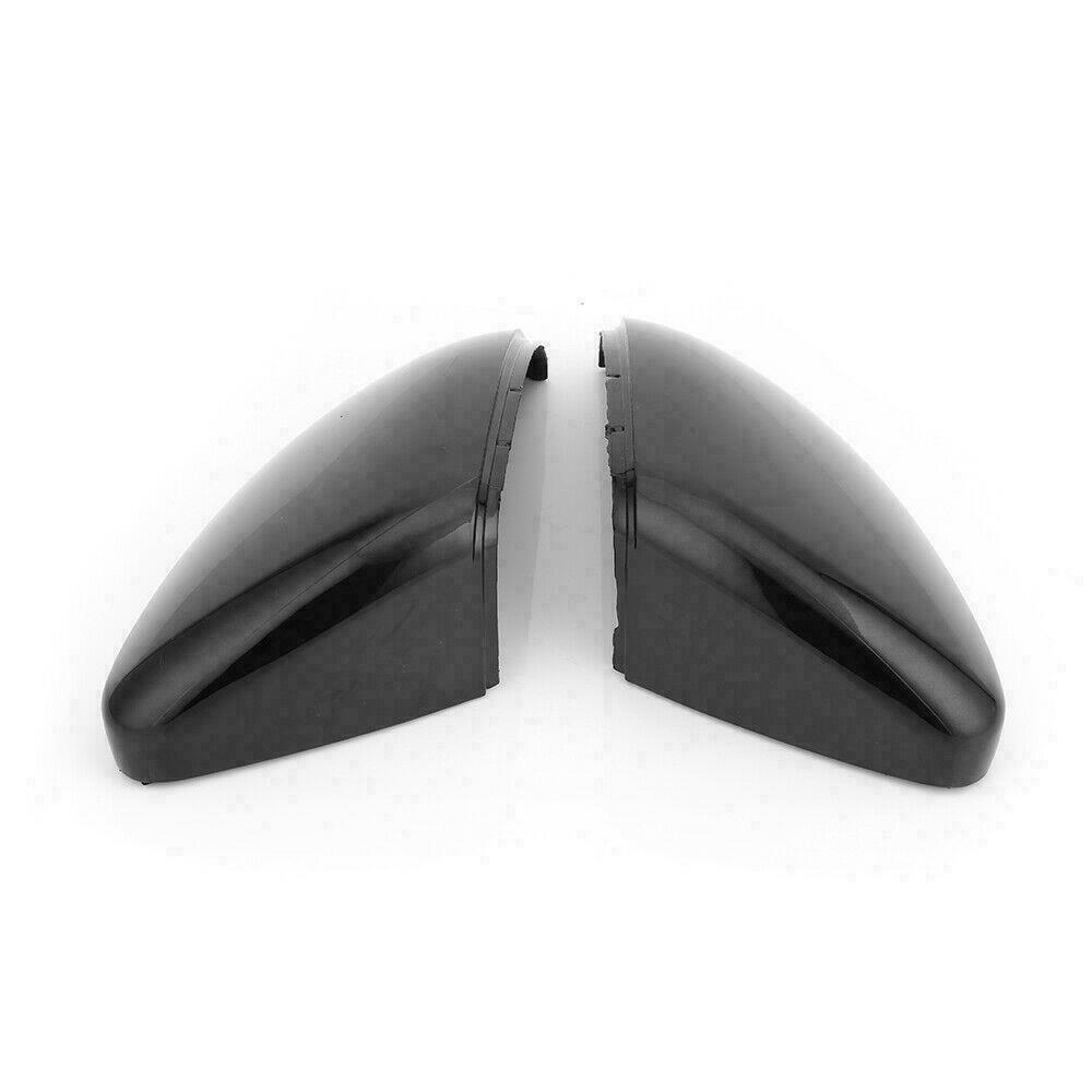 Gloss Black Wing Mirror Cover Caps Casing For VW Golf Mk7 Mk7.5 R GTI 2013-18