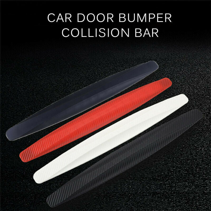 4pcs Universal Car Auto Red Anti-rub Strip Bumper Body Corner Protector Guard UK