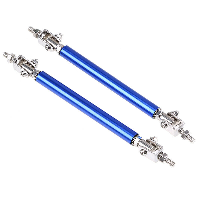 10CM Blue Adjustable Front/Rear Bumper Support Tie Rod Bar Splitter Lip Strut