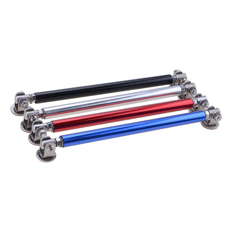 150mm Blue Adjustable Car Front Rear Bumper Lip Splitter Strut Rod Support Bars