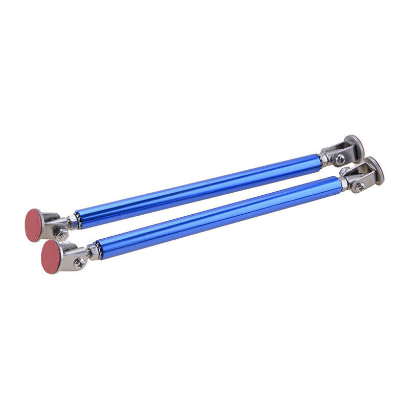 150mm Blue Adjustable Car Front Rear Bumper Lip Splitter Strut Rod Support Bars