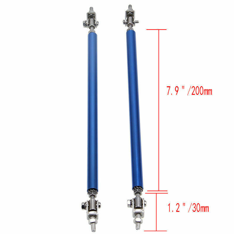 20CM Car Adjustable Front Rear Bumper Splitter Strut Lip Tie Rod Support Bar UK