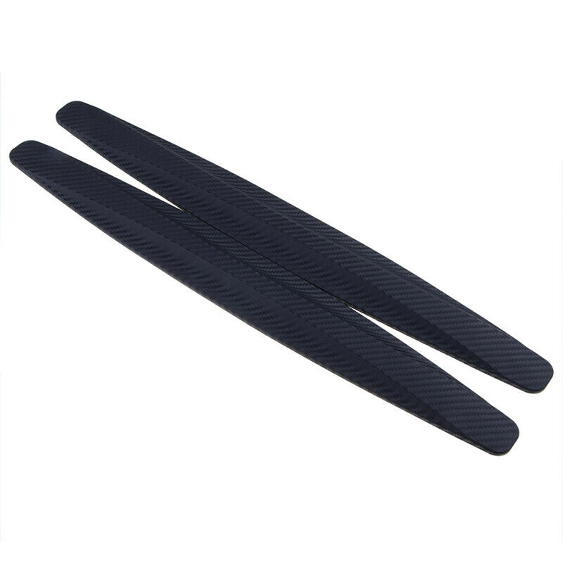 NEW 2PCS Car Carbon Fiber Anti-rub Strip Bumper Body Corner Protector Guard UK