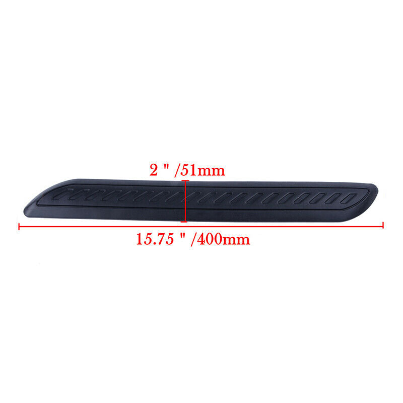 2Pcs Car Black Anti-rub Strip Bumper Body Corner Protector Guard Rubber UK AE