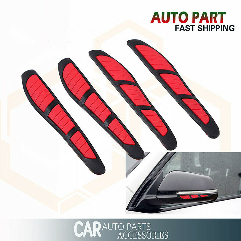 4x Red Car Door Edge Guard Protector Protective Strip Handle Cover Sticker UK