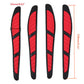 4x Red Car Door Edge Guard Protector Protective Strip Handle Cover Sticker UK