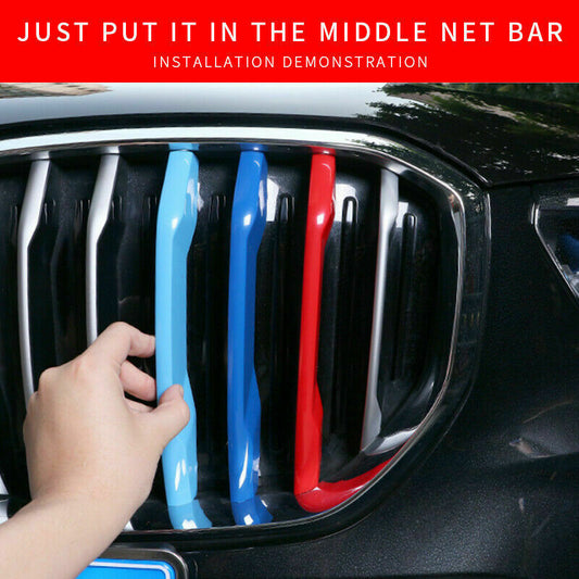 For BMW Front Grill 3 Color Cover Stripe Clip 3 Series F30/F35 8 Grill 2013-2017