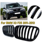 For BMW F25 X3 2011-2014 Front Bumper Kidney Grille Grill Gloss Black Dual Slats