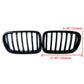 For BMW F25 X3 2011-2014 Front Bumper Kidney Grille Grill Gloss Black Dual Slats
