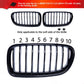 M Sport Kidney Grille Grill 3 Color Cover Stripe Clip For BMW 5 Series F10 14-17