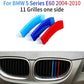 For BMW 5 Series E60 E61 2003-10 Bars Kidney Grille M Tech Cover Stripe Clip