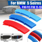 Kidney Grille Cover Stripes Clip Fit For BMW 5 Series F10 2011-2013 12 Bars AE