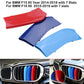 3PCS Kidney Grill Grille Cover Stripes Clips Fit for 2014-2018 BMW X5 X6 F15 F16