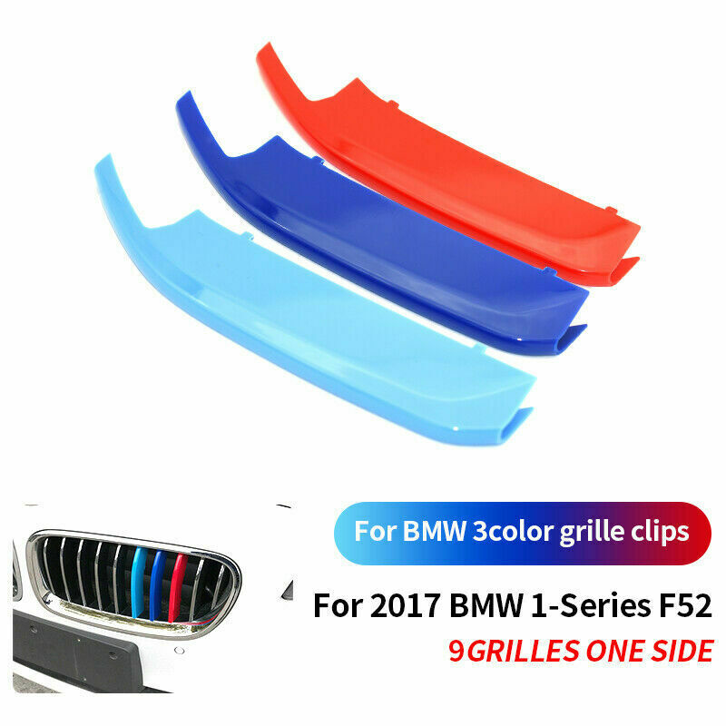 M-Color 9 Slat Kidney Grille Color Cover Clip for BMW 1 Series F52 2015-2019 ae