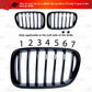 1Set Kidney Grille M Color Cover Stripes Clips fits 2011-2017 BMW F26 F25 X3 X4