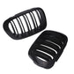 For BMW E46 2000-2003 M3 Gloss Black Front Bumper Kidney Grille Grill Dual Slat