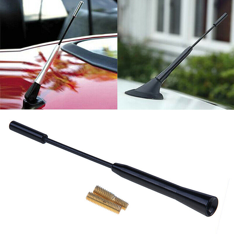 Car Aerial Bee Sting Mast Antenna Ariel Arial Mini Radio Stubby Black 7" UK