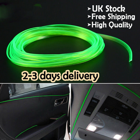 1x5M Green Color Perfect Car Styling Strips Trim Interior Door Moulding Line UK