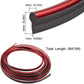 5M Red Chrome Car Auto Interior Exterior Decoration Moulding Trim Strip Line UK