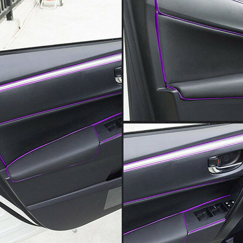 5M Purple Car Auto Grille Interior Exterior Decoration Moulding Trim Strip Line