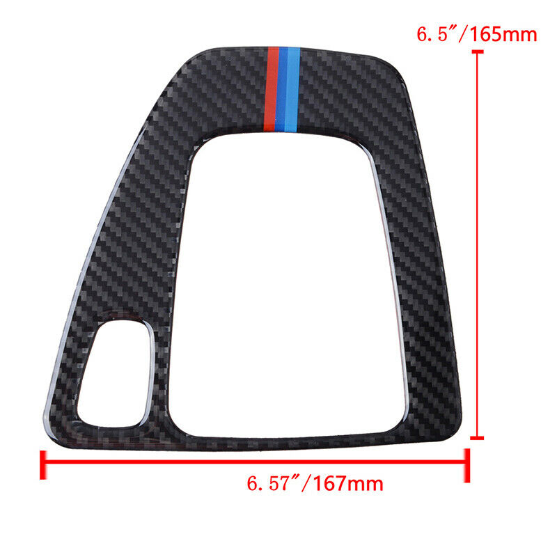 Carbon Fiber Interior Gear Shift Panel Cover Sticker Fits BMW 3 Series E90 E92
