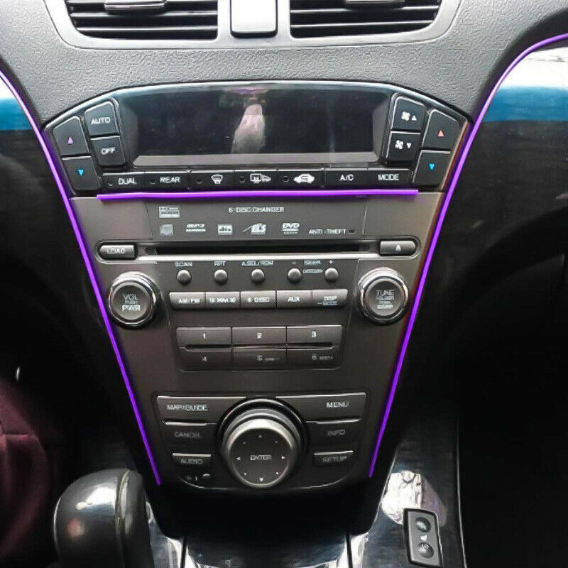 5M Purple Car Auto Interior Exterior Decoration Moulding Trim Strip Line + Tool